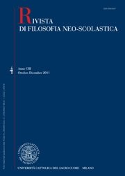 RIVISTA DI FILOSOFIA NEO-SCOLASTICA - 2013 - 3-4