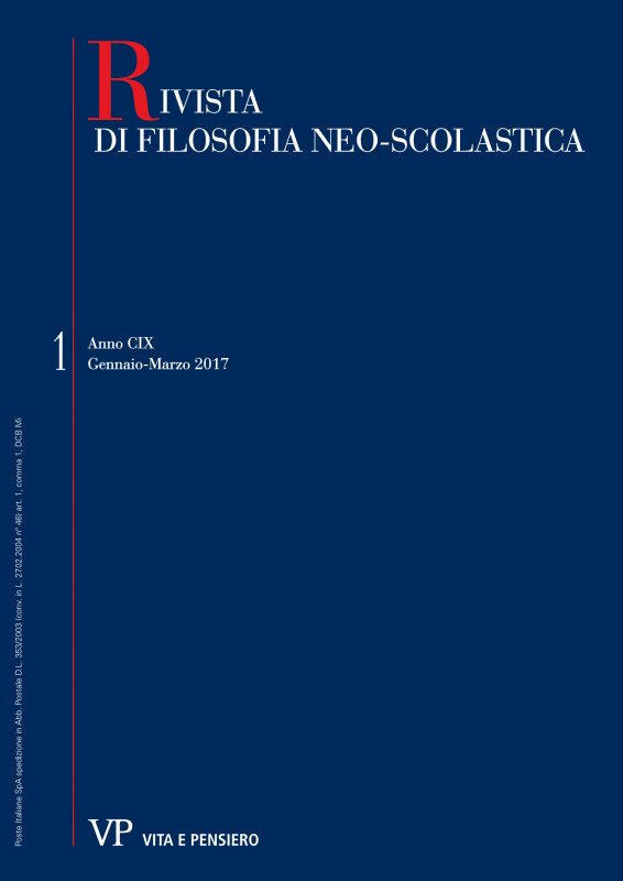 RIVISTA DI FILOSOFIA NEO-SCOLASTICA - 2017 - 1